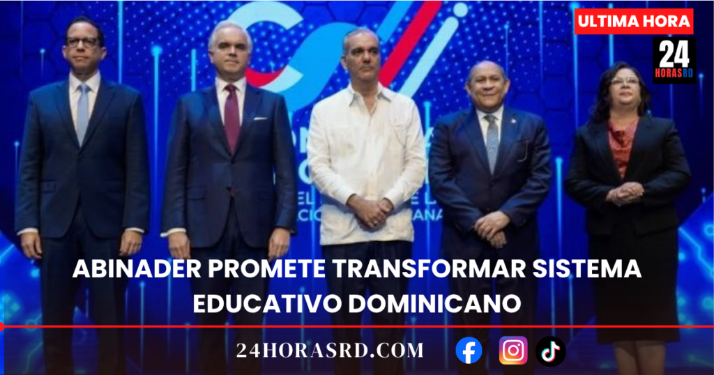Abinader promete transformar sistema educativo dominicano